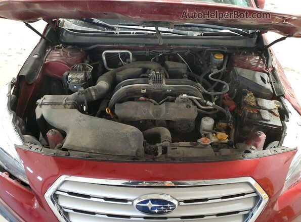 4S4BSAFC0H3317101 2017 SUBARU OUTBACK Red Rear interior view