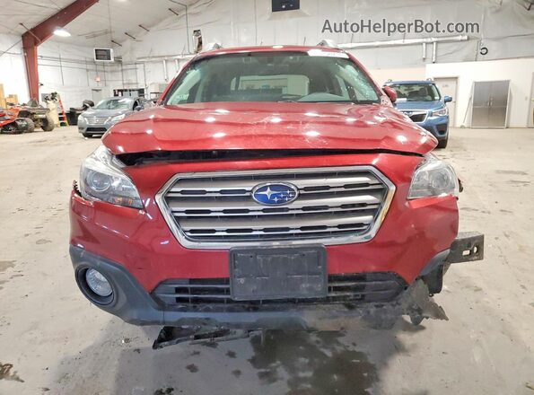 4S4BSAFC0H3317101 2017 SUBARU OUTBACK Red Front view