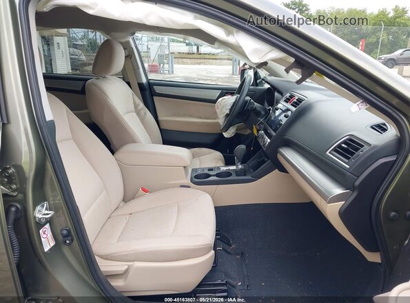 4S4BSAFC1H3411228 2017 SUBARU OUTBACK Green Вид салону спереду