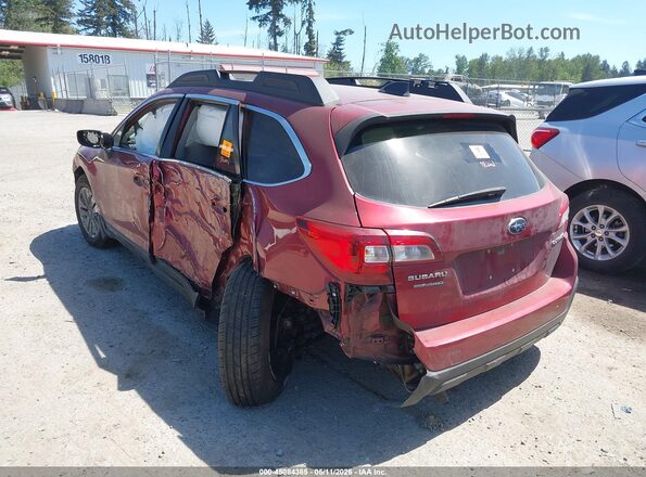 4S4BSAFC3K3217758 2019 SUBARU OUTBACK Red უკანა მარცხენა