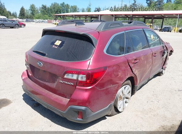 4S4BSAFC3K3217758 2019 SUBARU OUTBACK Red უკანა მარჯვენა