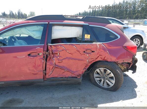 4S4BSAFC3K3217758 2019 SUBARU OUTBACK Red წინა ხედი