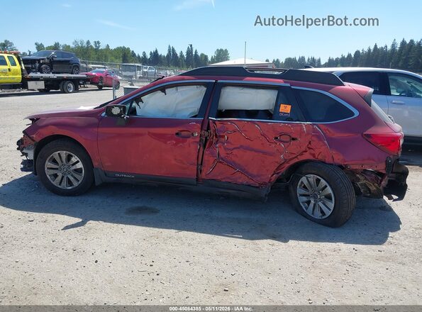 4S4BSAFC3K3217758 2019 SUBARU OUTBACK Red სალონის 360-გრადუსიანი ხედი