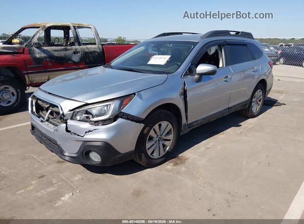 4S4BSAFC3K3356756 2019 SUBARU OUTBACK Серебряный Передняя левая четверть