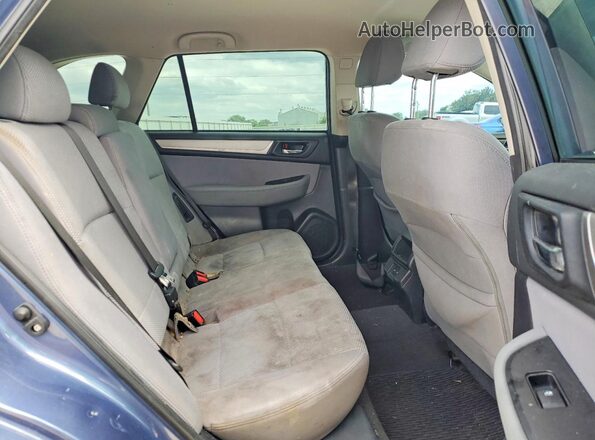 4S4BSAFC4J3386220 2018 SUBARU OUTBACK Blue Widok wnętrza z tyłu