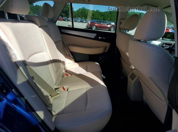 4S4BSAFC5H3201201 2017 SUBARU OUTBACK Синий Вид задних сидений