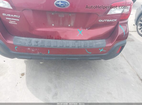 4S4BSAFC6K3251127 2019 SUBARU OUTBACK Maroon Դիմացի տեսք