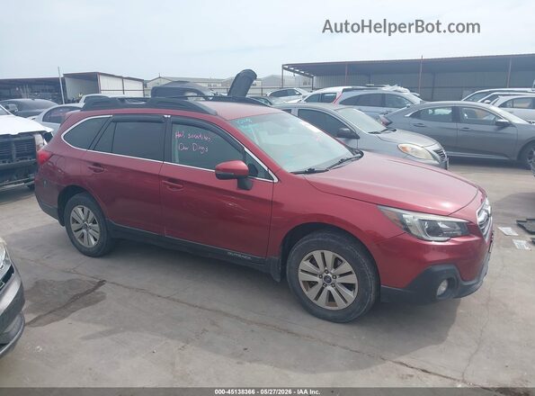 4S4BSAFC6K3251127 2019 SUBARU OUTBACK Maroon Սալոնի հետևի տեսք