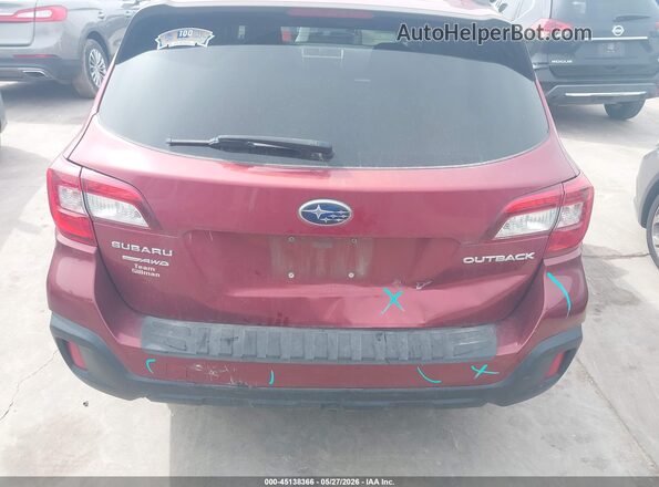 4S4BSAFC6K3251127 2019 SUBARU OUTBACK Maroon 
