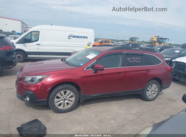 4S4BSAFC6K3251127 2019 SUBARU OUTBACK Maroon Սալոնի 360 աստիճան տեսք