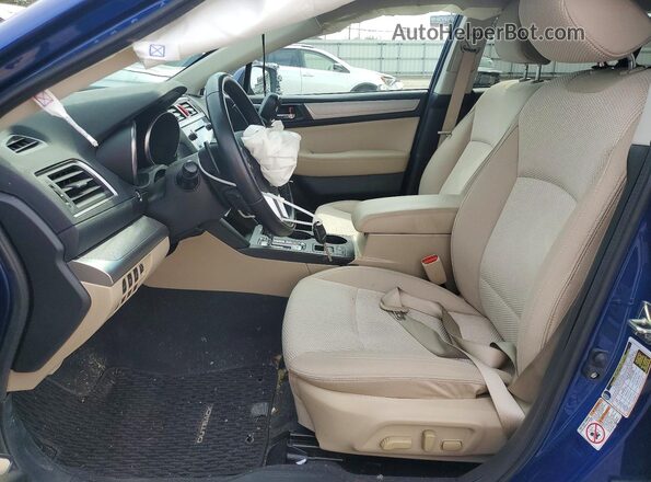 4S4BSAFC8G3292494 2016 SUBARU OUTBACK Синий Вид салона спереди