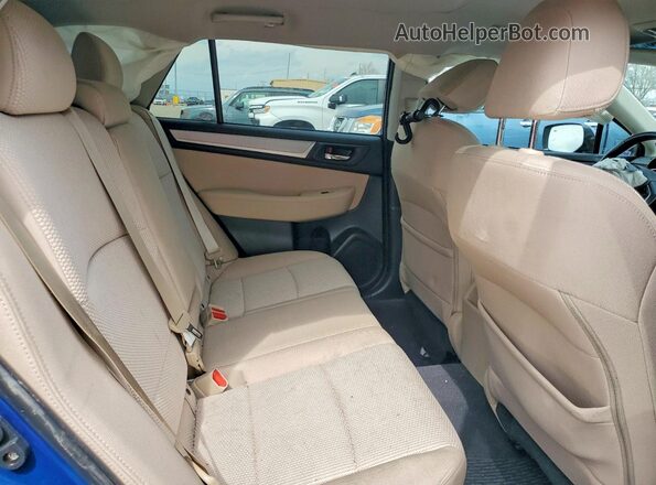 4S4BSAFC8G3292494 2016 SUBARU OUTBACK Синий Вид задней части салона
