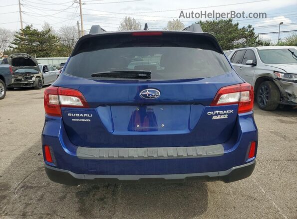 4S4BSAFC8G3292494 2016 SUBARU OUTBACK Синий Вид сзади