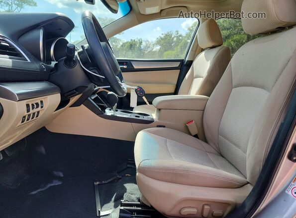 4S4BSAHC1J3285729 2018 SUBARU OUTBACK Tan წინა სალონის ხედი