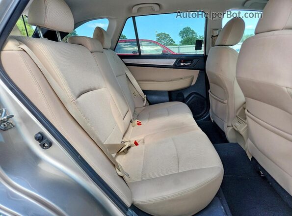 4S4BSAHC1J3285729 2018 SUBARU OUTBACK Tan უკანა სალონის ხედი