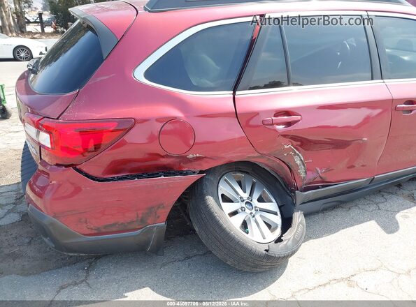 4S4BSAHC1K3210157 2019 SUBARU OUTBACK Burgundy Widok z przodu