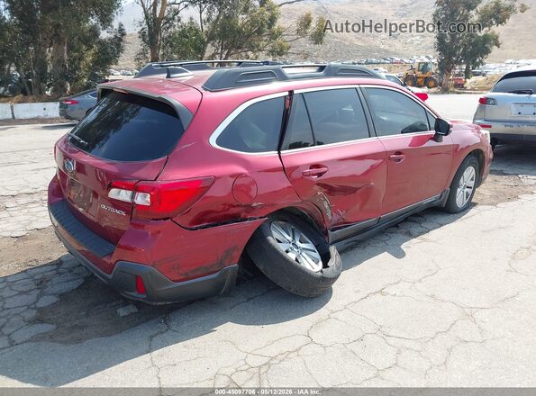 4S4BSAHC1K3210157 2019 SUBARU OUTBACK Burgundy Tył prawy