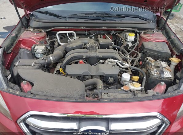 4S4BSAHC1K3210157 2019 SUBARU OUTBACK Burgundy Widok z tyłu