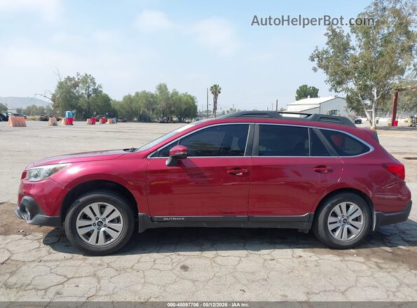 4S4BSAHC1K3210157 2019 SUBARU OUTBACK Burgundy Widok wnętrza 360 stopni