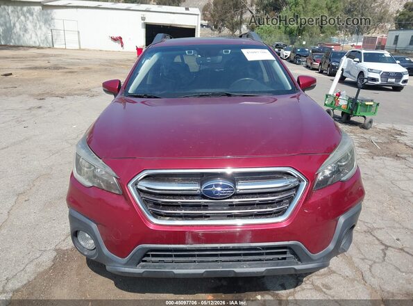 4S4BSAHC1K3210157 2019 SUBARU OUTBACK Burgundy Widok zestawu wskaźników