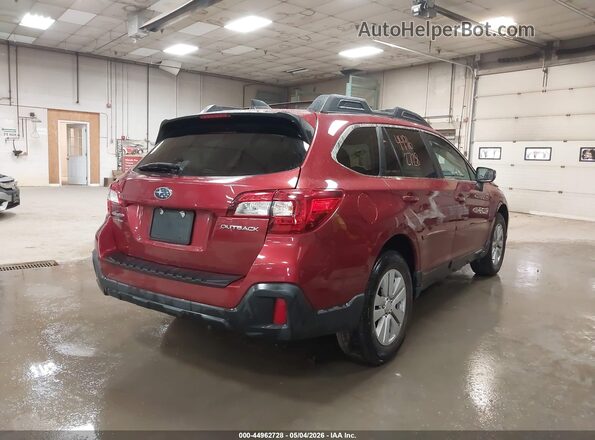 4S4BSAHC6K3285808 2019 SUBARU OUTBACK Red უკანა მარჯვენა