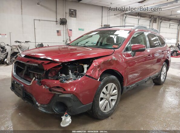 4S4BSAHC6K3285808 2019 SUBARU OUTBACK Red წინა ხედი