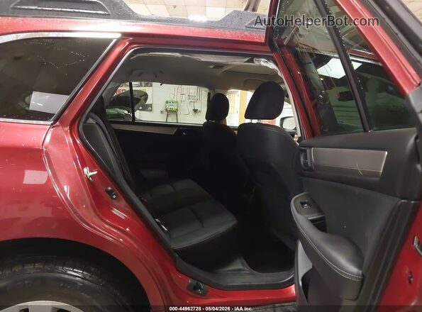 4S4BSAHC6K3285808 2019 SUBARU OUTBACK Red VIN კოდის სტიკერის ხედი