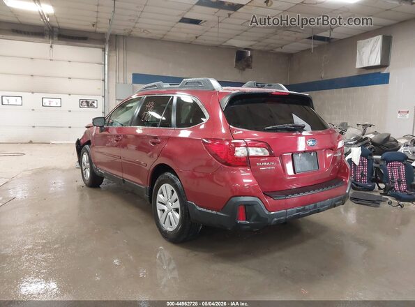 4S4BSAHC6K3285808 2019 SUBARU OUTBACK Red უკანა მარცხენა