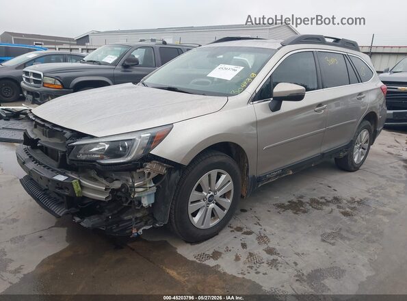 4S4BSAHC7K3284652 2019 SUBARU OUTBACK Champagne წინა მარცხენა ხედი სამი მეოთხედიდან