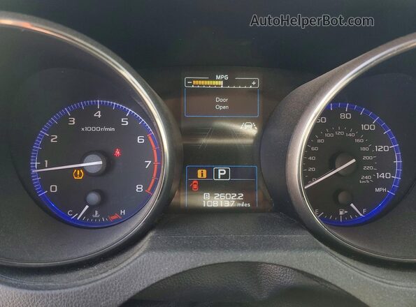 4S4BSAHC8J3248614 2018 SUBARU OUTBACK Черный Вид щитка приборов