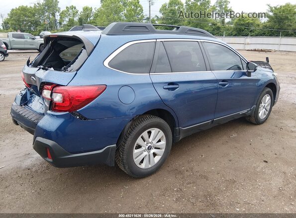 4S4BSAHC9K3202937 2019 SUBARU OUTBACK Blue Tył prawy