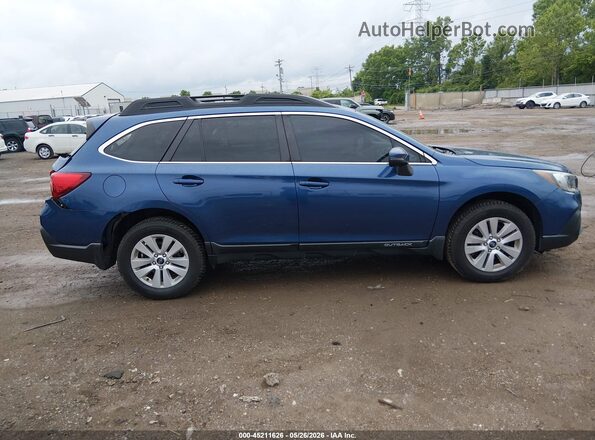 4S4BSAHC9K3202937 2019 SUBARU OUTBACK Blue Widok wnętrza z tyłu