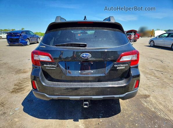 4S4BSALC9G3300445 2016 SUBARU OUTBACK Черный Вид сзади