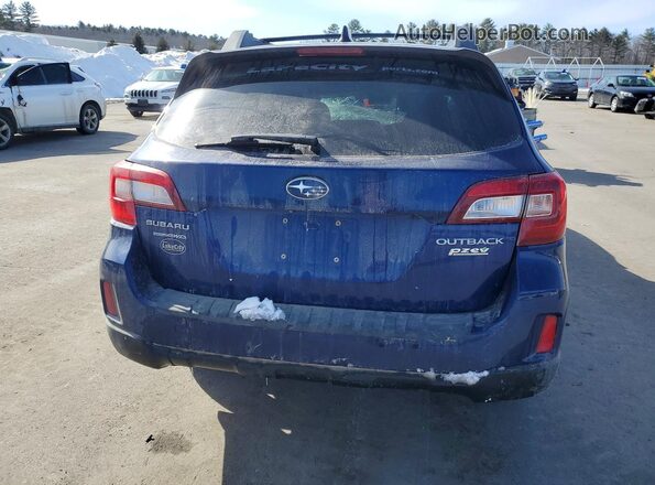 4S4BSANC2G3315804 2016 SUBARU OUTBACK Blue Vista trasera