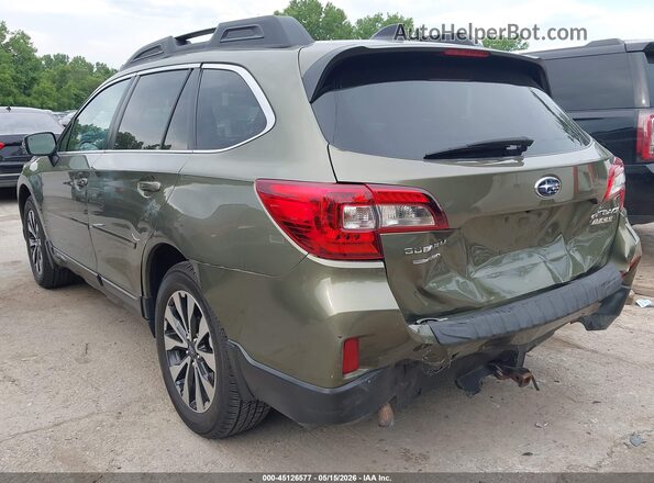 4S4BSANC2G3334076 2016 SUBARU OUTBACK Green Rear left