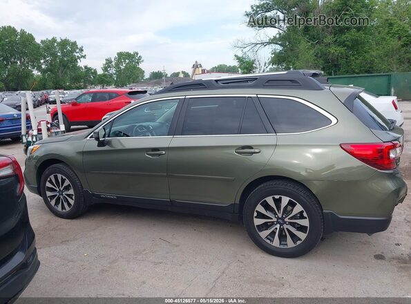 4S4BSANC2G3334076 2016 SUBARU OUTBACK Green 360 interior view