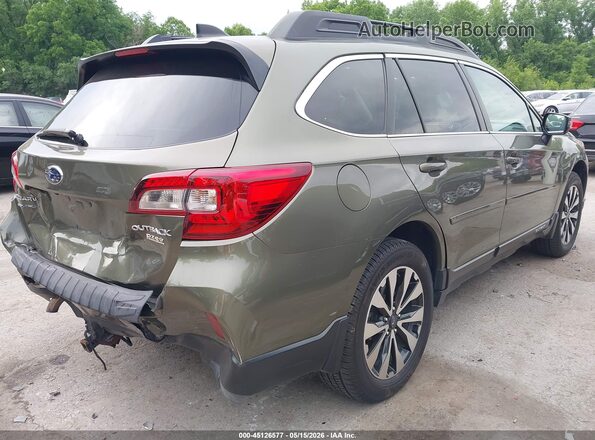 4S4BSANC2G3334076 2016 SUBARU OUTBACK Green Rear right