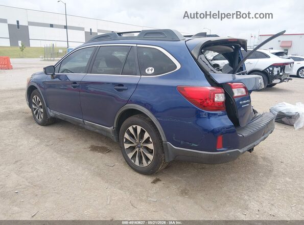 4S4BSANC2H3259798 2017 SUBARU OUTBACK Синий Задняя левая четверть