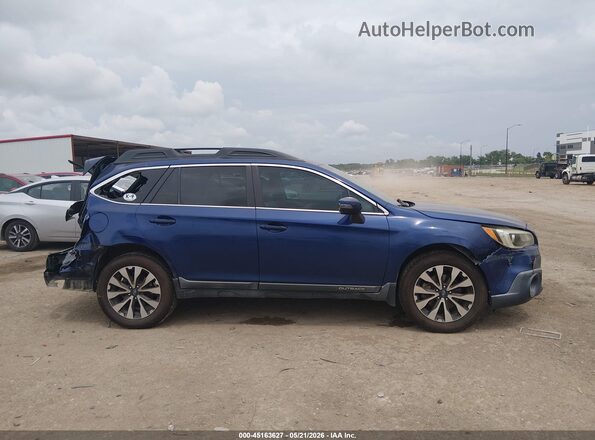 4S4BSANC2H3259798 2017 SUBARU OUTBACK Синий Вид задней части салона