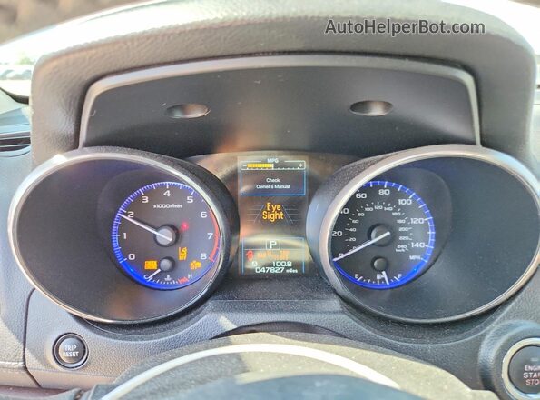 4S4BSANC2K3371587 2019 SUBARU OUTBACK White Instrument cluster view