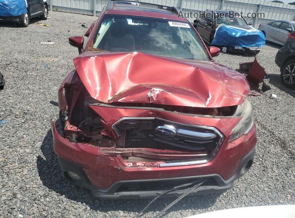 4S4BSANC4K3376760 2019 SUBARU OUTBACK Red Դիմացի տեսք