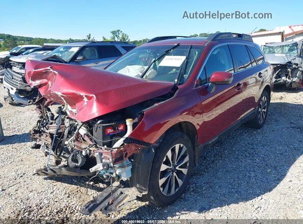 4S4BSANC5H3262971 2017 SUBARU OUTBACK Red Przód lewy