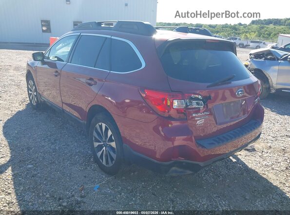 4S4BSANC5H3262971 2017 SUBARU OUTBACK Red Tył lewy