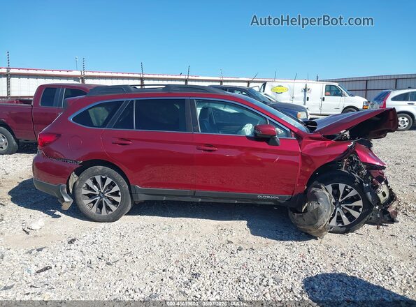 4S4BSANC5H3262971 2017 SUBARU OUTBACK Red Widok wnętrza z tyłu