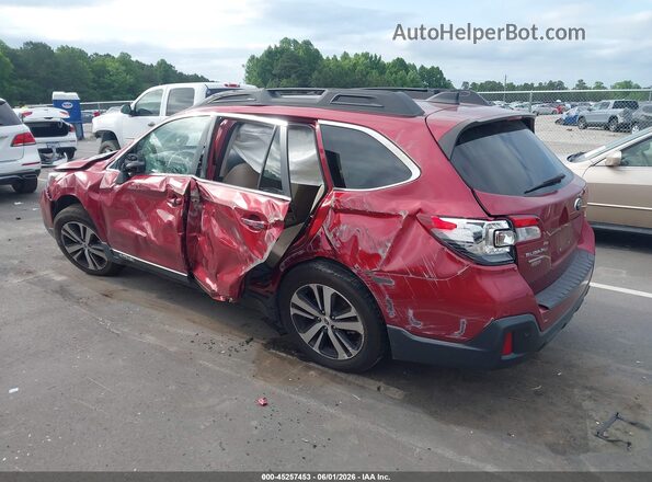 4S4BSANC5K3320391 2019 SUBARU OUTBACK Red Задня ліва чверть