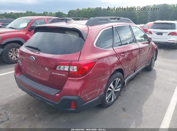 4S4BSANC5K3320391 2019 SUBARU OUTBACK Red Задня права чверть