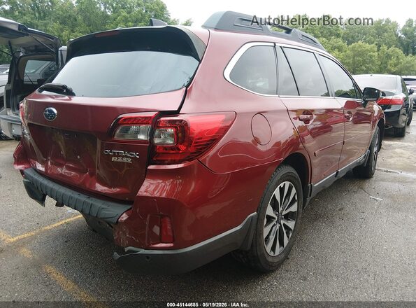 4S4BSANC6H3263045 2017 SUBARU OUTBACK Red Հետևի աջ