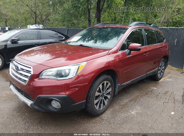 4S4BSANC6H3263045 2017 SUBARU OUTBACK Red Առջևի ձախ երեք քառորդ տեսարան
