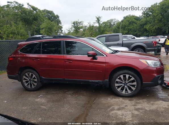 4S4BSANC6H3263045 2017 SUBARU OUTBACK Red Սալոնի հետևի տեսք