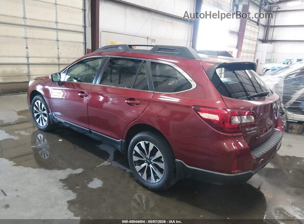 4S4BSANC7H3297186 2017 SUBARU OUTBACK Red Tył lewy